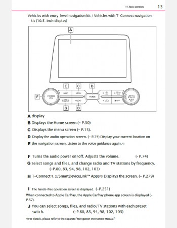 toyota aqua 2024-2025 navigation & multimedia system manual in english